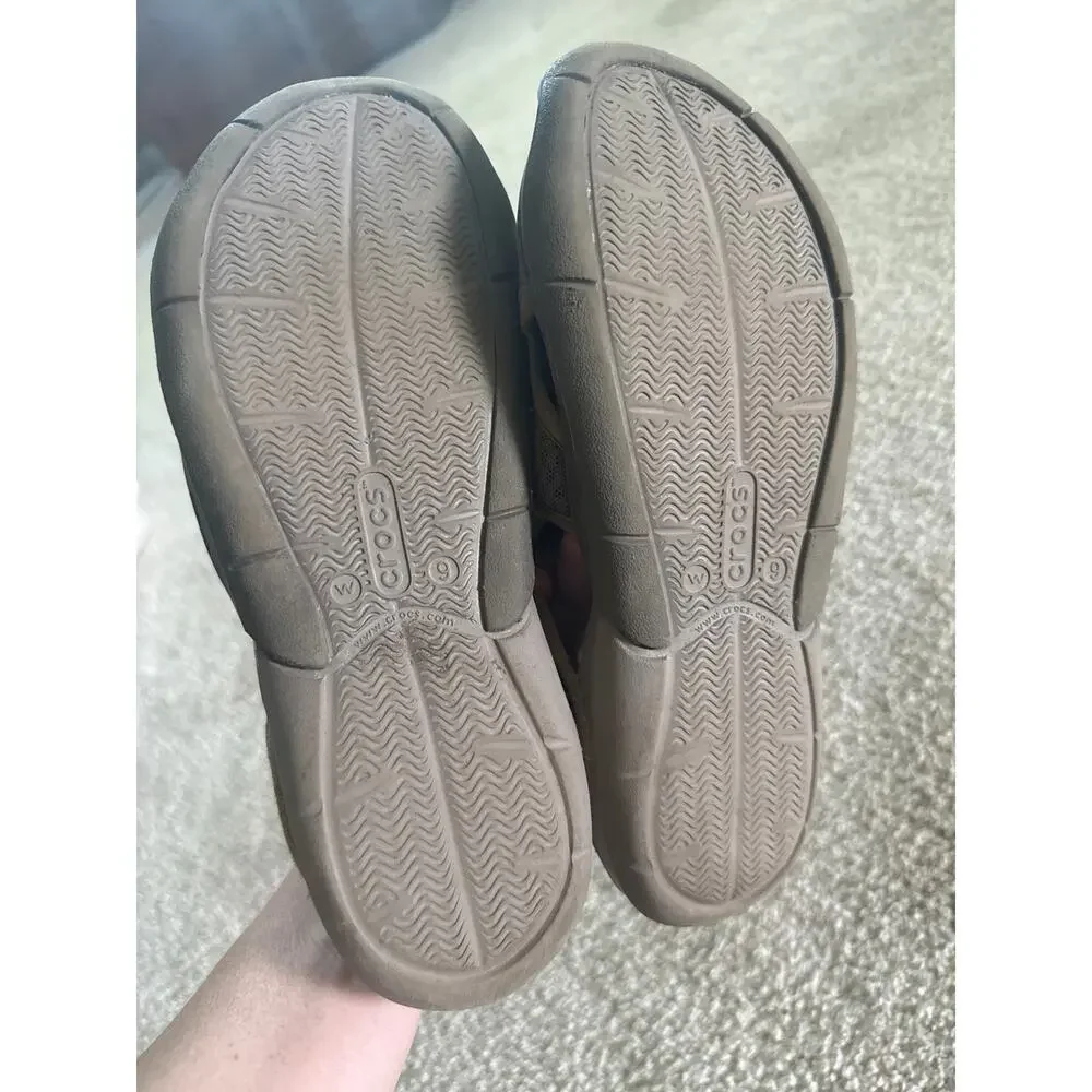 Crocs Swiftwater Mesh Deck Sandals Women's Size 9 Outdoor Water Beach